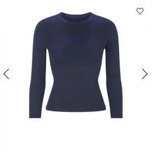 Skims COTTON JERSEY LONG SLEEVE T-SHIRT